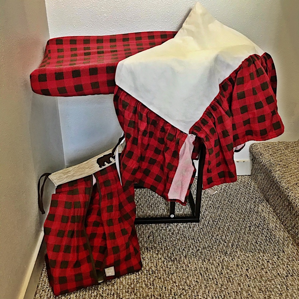 5 piece Northwoods baby bedding collection